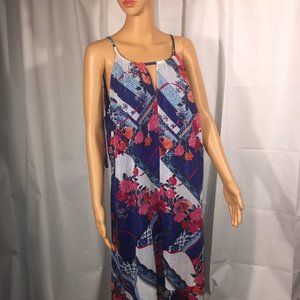 INC Scarf Flower Plus Midi Dress Sz 1X